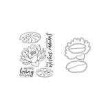 Scrapbooking  Hero Arts Clear Stamp & Die Combo Hero Florals Lotus stamp