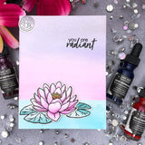 Scrapbooking  Hero Arts Clear Stamp & Die Combo Hero Florals Lotus stamp
