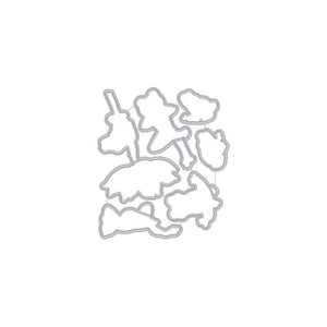 Scrapbooking  Hero Arts Frame Cut Dies Hoppy Day 6pk stamp