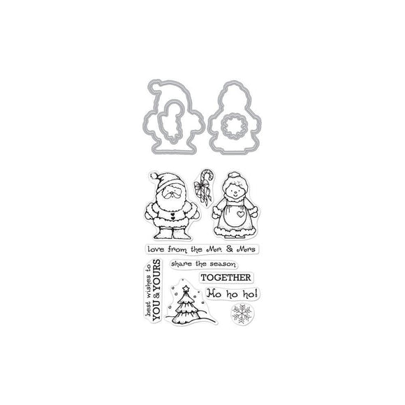 Scrapbooking  Hero Arts From The Vault Stamp & Cut Mr. & Mrs. stamp