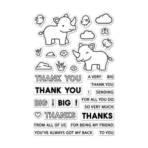 Scrapbooking  Hero Arts + Lawn Fawn Stamp Set -Big Thanks stamp