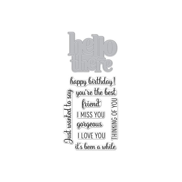 Scrapbooking  Hero Arts Stamp & Cut Hello There stamp