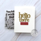 Scrapbooking  Hero Arts Stamp & Cut Hello There stamp
