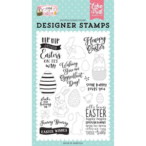 Scrapbooking  Echo Park Stamps Funny Bunny, I Love Easter Paper 12x12