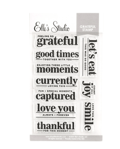 Scrapbooking  Elles Studio - Grateful Stamp kit