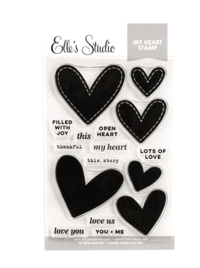 Scrapbooking  Elles Studio - My Heart Stamp kit