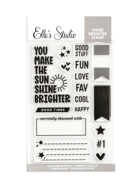 Scrapbooking  Elles Studio Shine Brighter Stamp Set kit