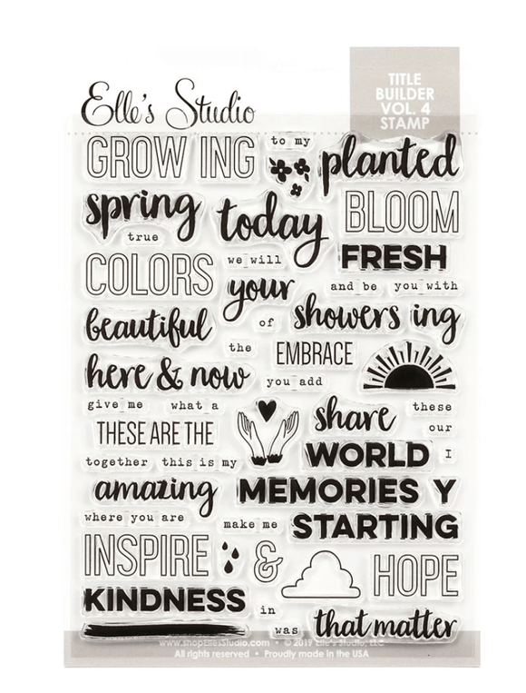 Scrapbooking  Elles Studio - Title Builder Vol. 4 Stamp Set kit