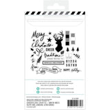 Scrapbooking  Heidi Swapp Winter Wonderland Clear Stamps Words & Icons Paper 12x12