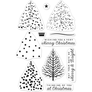 Scrapbooking  Hero Arts Clear Stamps 4"X6" Color Layering Christmas Tree Stamps