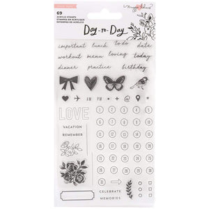 Scrapbooking  Maggie Holmes Day-To-Day Planner Clear Stamp Set