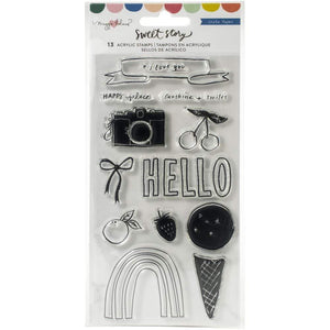Scrapbooking  Maggie Holmes Sweet Story Acrylic Clear Stamps 13/Pkg Paper 12x12