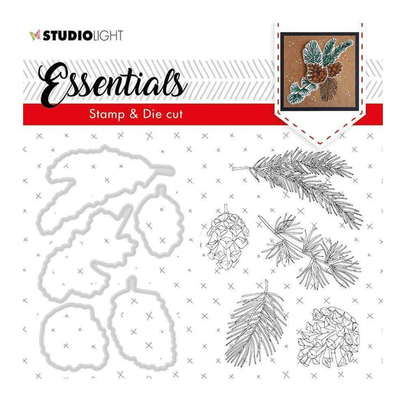 Scrapbooking  Studio Light Essentials Stamp & Die Set - Basic 49 Stamps