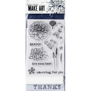 Scrapbooking  Wendy Vecchi Make Art Stamp, Die & Stencil Set Bravo Stamps