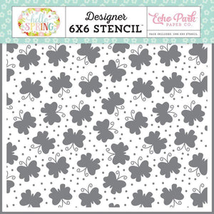 Scrapbooking  Echo Park Stencil 6"X6" Butterfly Garden Stencil