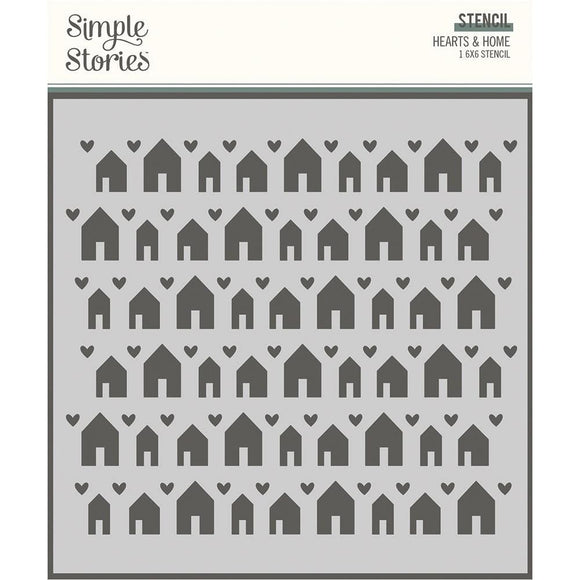 Scrapbooking  Simple Stories Hearth & Home Stencil 6