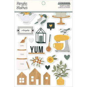 Scrapbooking  **COMING SOON***Simple Stories Sticker Book 12/Sheets Hearth & Home, 652/Pkg stickers