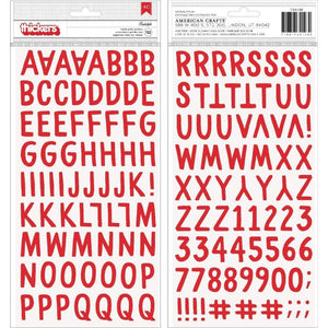 Scrapbooking  Merry Little Christmas Thickers Stickers 5.5"X11" 154/Pkg Alpha/Puffy stickers
