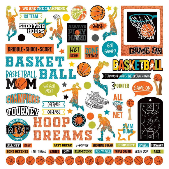 Scrapbooking  MVP Basketball Stickers 12