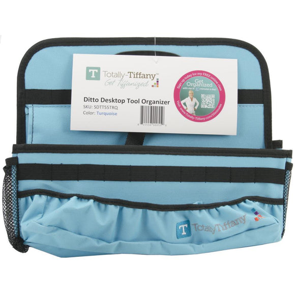 Scrapbooking  Totally-Tiffany Ditto Desktop Organizer - Turquoise storage