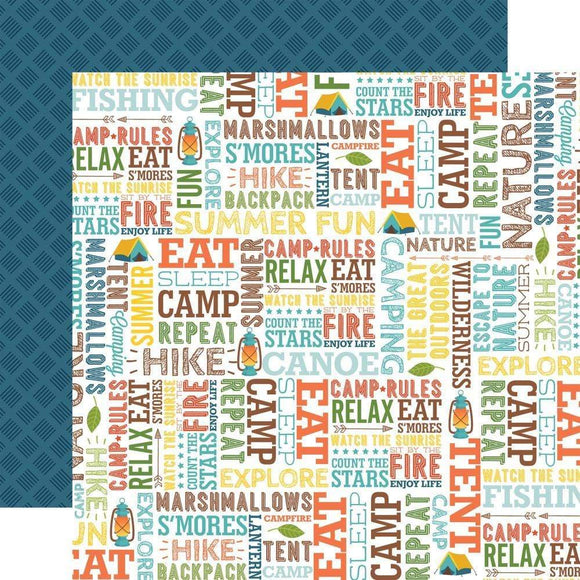 Scrapbooking  Summer Adventure Double-Sided Cardstock 12