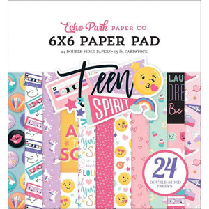 Scrapbooking  Teen Spirit Girl, Double-Sided Paper Pad 6"X6" 24/Pkg