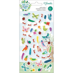 Scrapbooking  Shimelle Never Grow Up Puffy Stickers 50/Pkg Mini Icons thickers