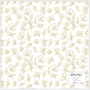 Scrapbooking  Maggie Holmes Sweet Story Single-Sided Vellum 12"X12" Goldie Paper 12x12