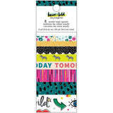 Scrapbooking  Amy Tan Brave & Bold Washi Tape 8/Pkg washi