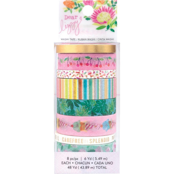 Scrapbooking  Dear Lizzy Here & Now Washi Tape 8/Pkg acetate