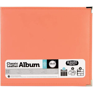 Scrapbooking  We R Classic Leather D-Ring Album 12"X12" Coral