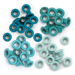 Scrapbooking  We R Memory Keepers Standard Eyelets - Aqua Pack