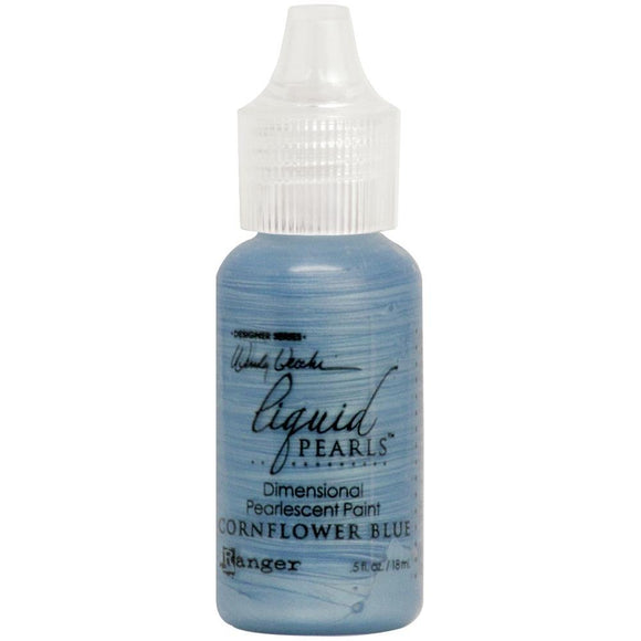 Scrapbooking  Wendy Vecchi Make Art Liquid Pearls .5oz Cornflower Blue ink