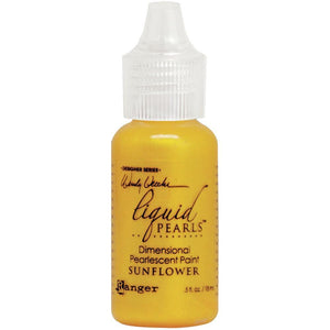 Scrapbooking  Wendy Vecchi Make Art Liquid Pearls .5oz Sunflower ink