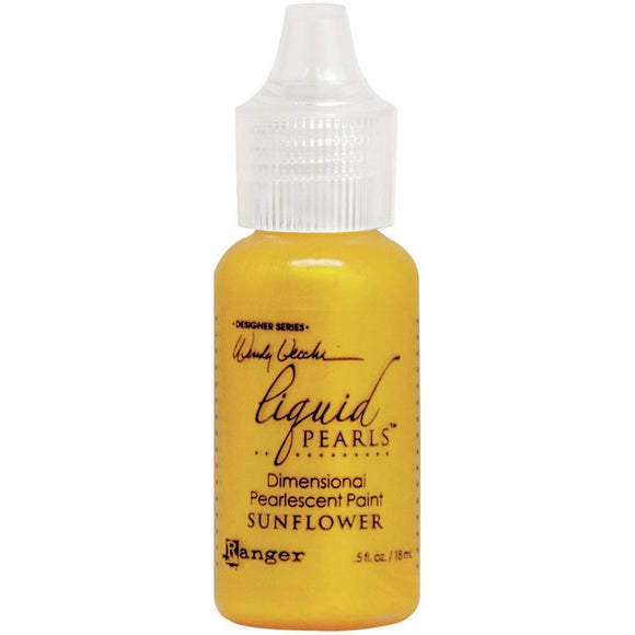 Scrapbooking  Wendy Vecchi Make Art Liquid Pearls .5oz Sunflower ink