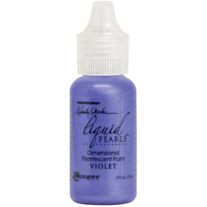 Scrapbooking  Wendy Vecchi Make Art Liquid Pearls .5oz Violet ink