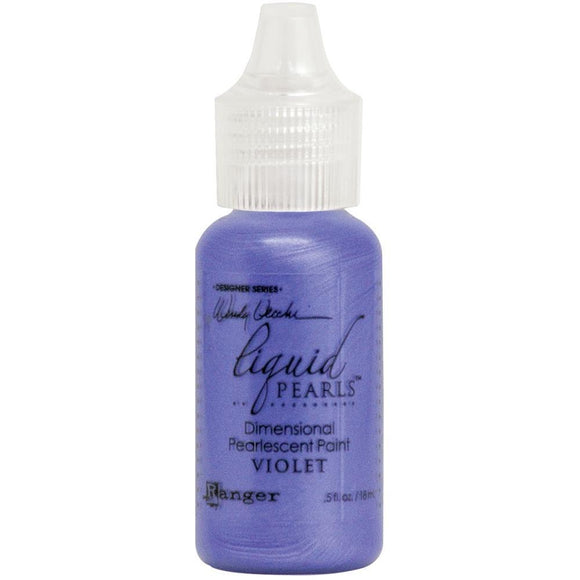 Scrapbooking  Wendy Vecchi Make Art Liquid Pearls .5oz Violet ink