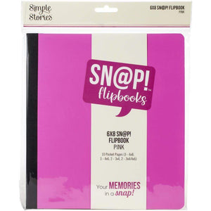 Scrapbooking  Simple Stories Sn@p! Flipbook 6"X8" - Pink albums