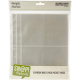 Scrapbooking  Simple Stories Sn@p! Pocket Pages For 6"X8" Flipbooks 10/Pkg Multi Pack albums