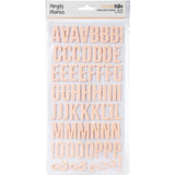 Scrapbooking  Simple Stories Color Vibe Foam Alpha Stickers 6"X12" 129/Pkg - Blush Alphas
