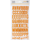 Scrapbooking  Simple Stories Color Vibe Foam Alpha Stickers 6"X12" 129/Pkg - Orange Alphas