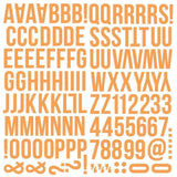 Scrapbooking  Simple Stories Color Vibe Foam Alpha Stickers 6"X12" 129/Pkg - Orange Alphas