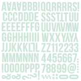 Scrapbooking  Simple Stories Color Vibe Foam Alpha Stickers 6"X12" 129/Pkg - Robins Egg Alphas