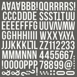 Scrapbooking  Simple Stories Color Vibe Foam Alpha Stickers 6"X12" 129/Pkg - Warm White Alphas