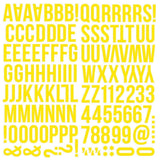 Scrapbooking  Simple Stories Color Vibe Foam Alpha Stickers 6"X12" 129/Pkg - Yellow Alphas