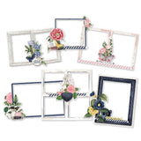 Scrapbooking  ***COMING SOON - Simple Vintage Indigo Garden Chipboard Frames Chipboard