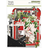 Scrapbooking  Simple Vintage Christmas Lodge Chipboard Frames 6pk Chipboard