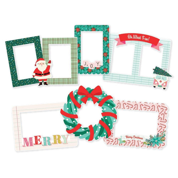 Scrapbooking  Simple Stories Mix & A-Mingle Chipboard Frames 6pk chipboards