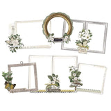 Scrapbooking  Simple Vintage Weathered Garden Chipboard Frames 6 pk chipboards