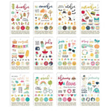 Scrapbooking  Best Year Ever Stickers 4"X6" 12/Pkg Embellishments